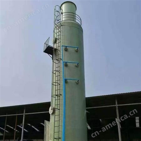 烟气除尘器 玻璃钢除尘脱硫塔 小型工业填料喷淋塔
