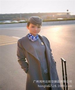 鸿利达 机场国航空姐服 棉麻材质舒适透气国航空姐制服