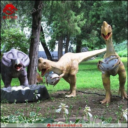 偷蛋龙模型大型活体仿生恐龙气动电动机模道具恐龙模型装置公司