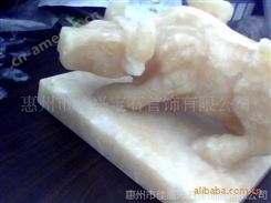 27cm*18cm天然进口黄玉 祥瑞生肖牛形雕刻摆件 可做震纸摆件