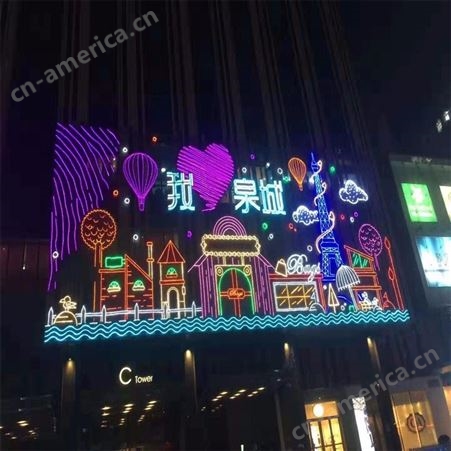 定制灯光画 锄禾 圣诞节春节开业 大型商场酒店主题