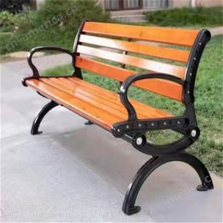 带靠背座椅长凳子防腐木椅庭院广场休闲椅室外塑木座椅长凳子