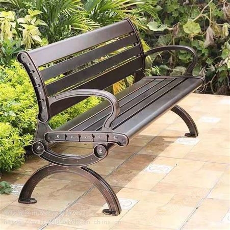 重庆公园椅户外长椅凳子室外庭院铁艺休闲座椅靠背花园铸铝阳台长条椅