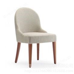 北欧实木餐椅，休闲软包椅子定制，咖啡厅奶茶店靠背餐椅定做  众美德家具