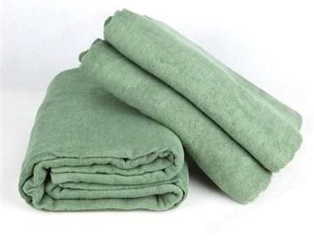 学生空调毛巾毯 毛毯 军绿毛巾被橄榄绿 被应急救灾毛斤 纯棉毛巾被