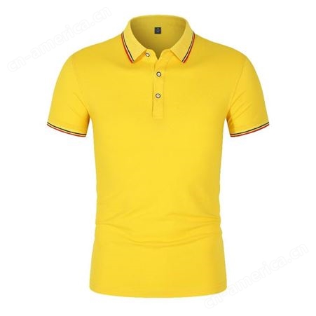 龙宽服装新款夏季翻领广告衫定制 可印logo工作服 定做Polo短袖T恤