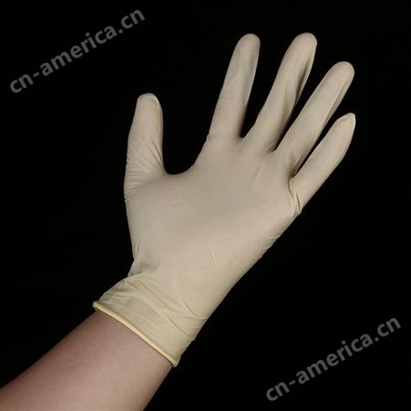 光面乳胶一次性实验检查橡胶手套9寸无粉手套