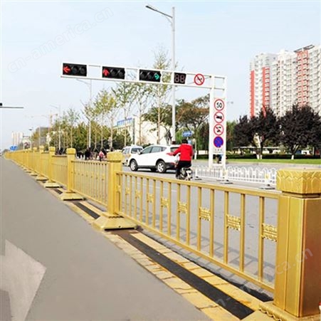 创桥 道路护栏隔离栏市政交通安全防护栏城市人行道防撞围栏