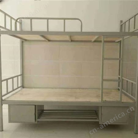 钢制双层床生产厂家 员工宿舍上下床 冠桥学生高低床定制