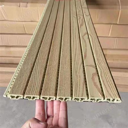 竹纤维吸声装饰板 有沐 木塑吸音板会议室学校装修吊顶厂家