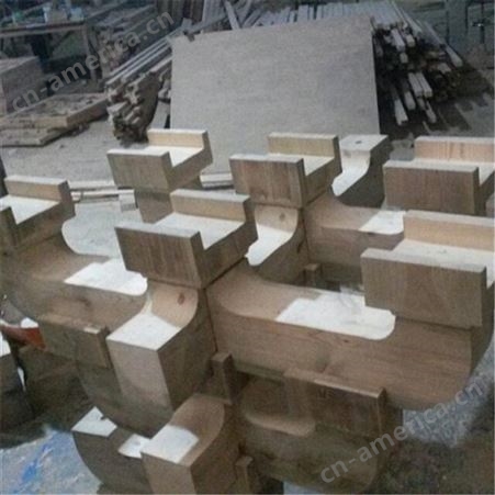 仿古实木浮雕斗拱 古建工程材料定制厂榫卯结构