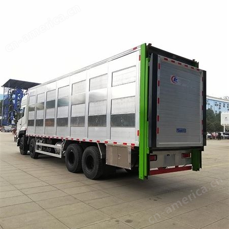 铝合金9米6拉猪车 畜禽运输车 运猪车 猪仔运输车
