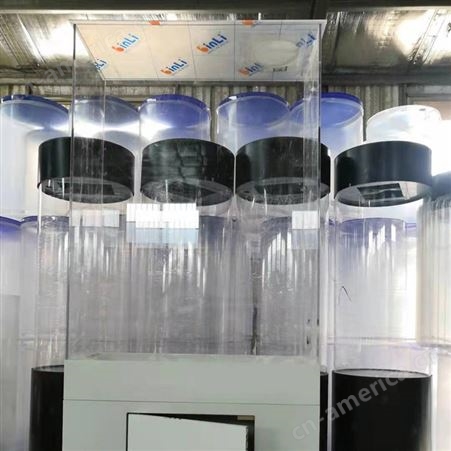 蓝晶亚克力羽绒灯箱方形展示柜风机可调速配继电器和灯光