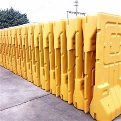 隔离墩市政注水三孔水马道路黄色围挡防撞桶新料移动塑料护栏胶马