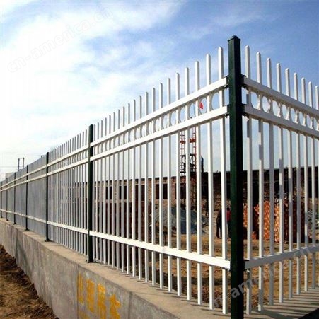 公园锌钢护栏 庭院铁艺栏栅 小区学校栏杆 镀锌喷涂围栏