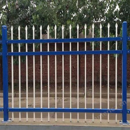 公园锌钢护栏 庭院铁艺栏栅 小区学校栏杆 镀锌喷涂围栏