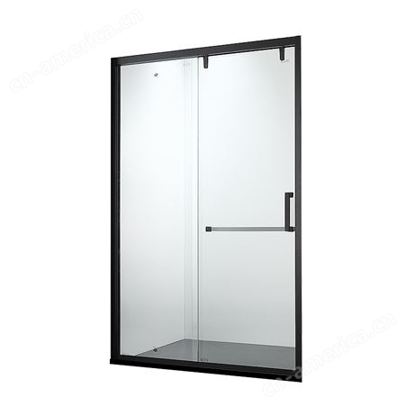 新鹰卫浴 淋浴房隔断卫生间浴室干湿分离不锈钢玻璃一字型推拉门