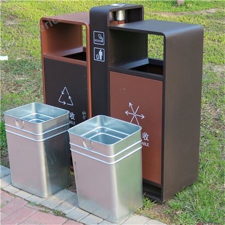 林静美内蒙古分类垃圾箱 户外垃圾桶 景观垃圾桶 果皮箱 垃圾桶 铁质垃圾桶成产厂家
